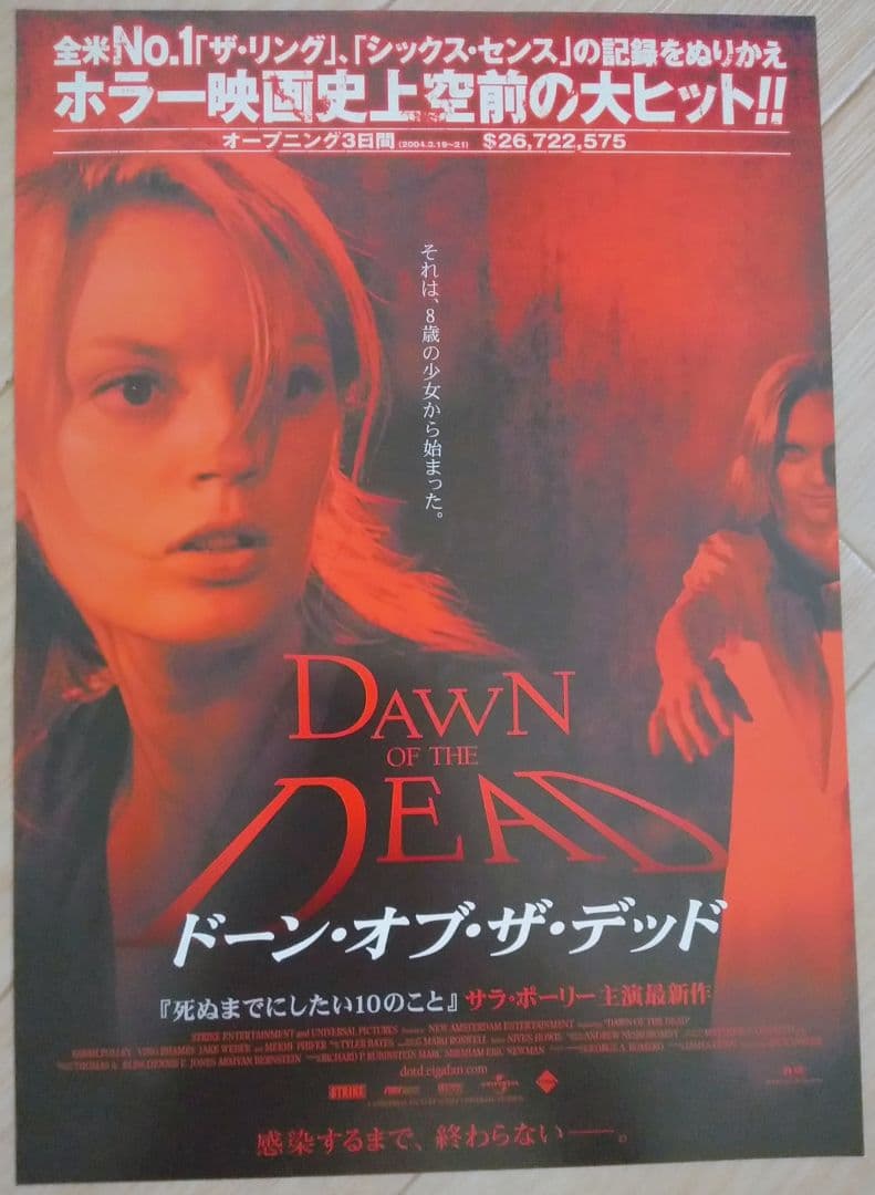ドーン・オブ・ザ・デッド 映画フライヤー サラ・ポーリー ヴィング・レイムス