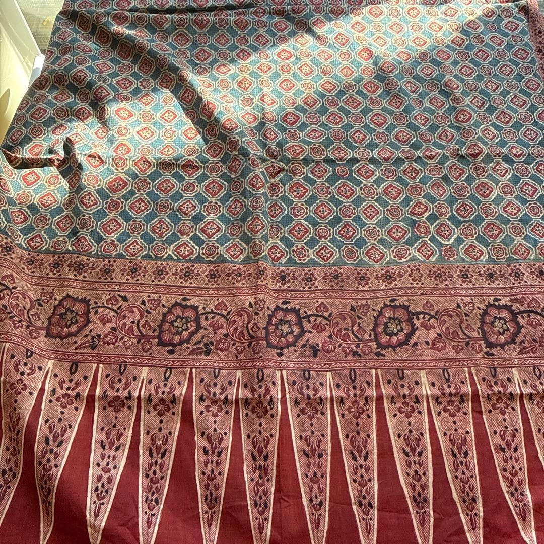アンティーク　インド　更紗