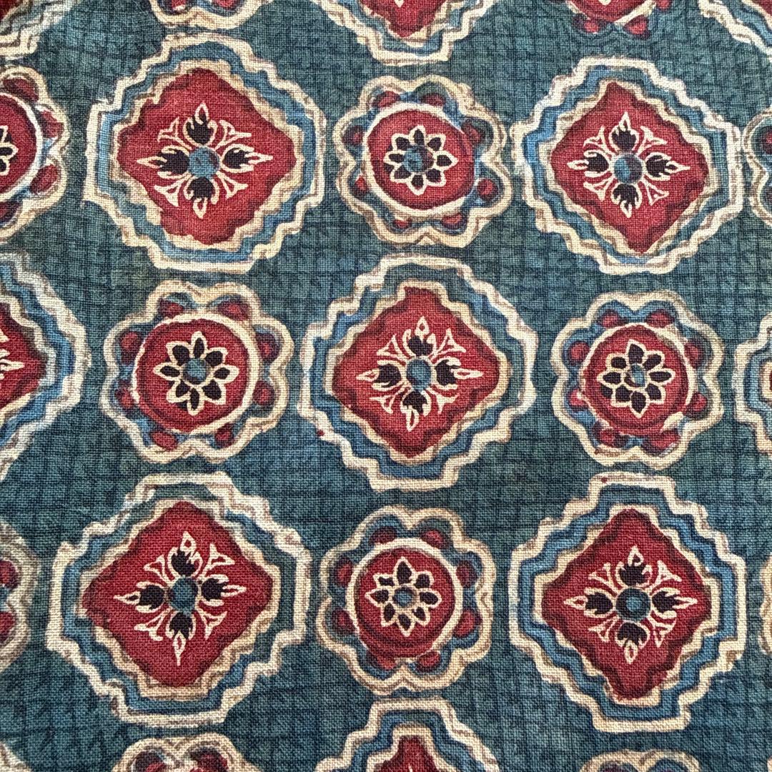 アンティーク　インド　更紗