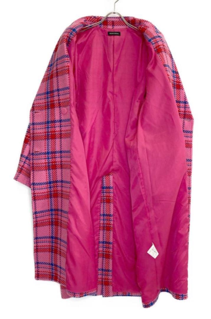 メゾンスペシャル　ロービングチェックオーバーコート