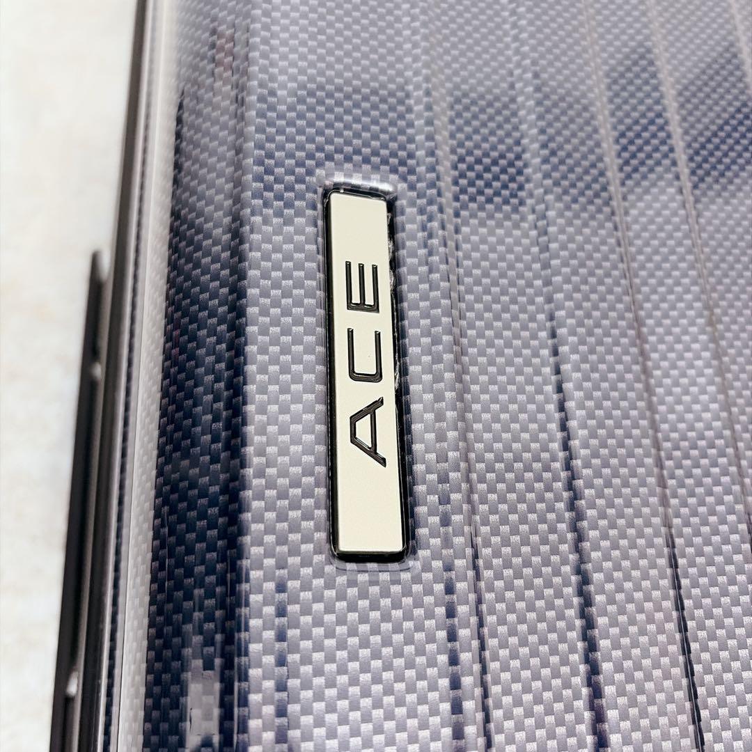 ace エース キャリーケース 47L ネイビーカーボン　ハード　TASロック