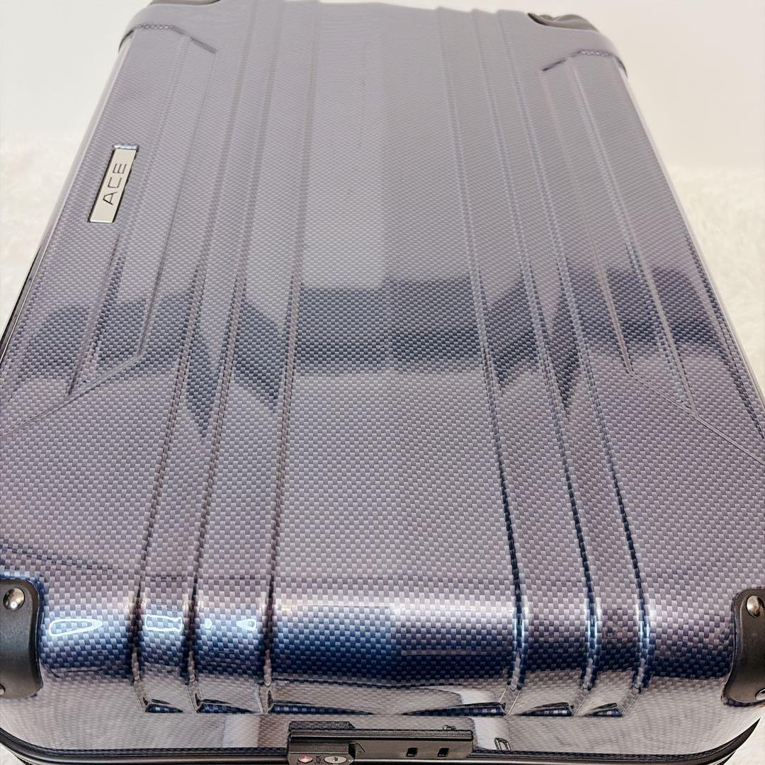 ace エース キャリーケース 47L ネイビーカーボン　ハード　TASロック