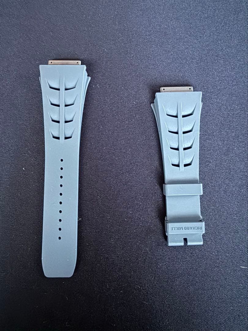 未使用　正規品　リシャールミル RM11-03 ラバーベルト　ダークグレー　L