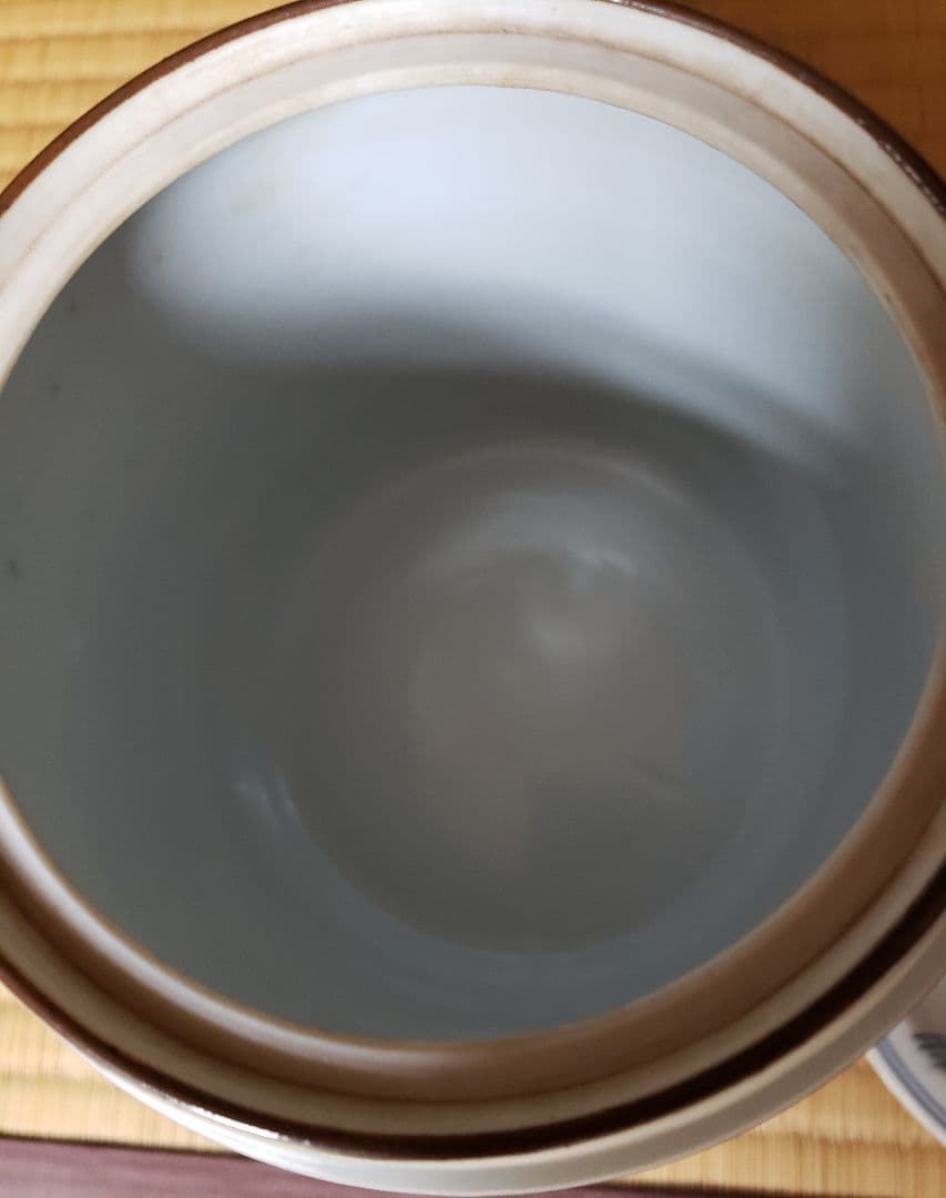 N194　高橋道八の染め付け山水文水指