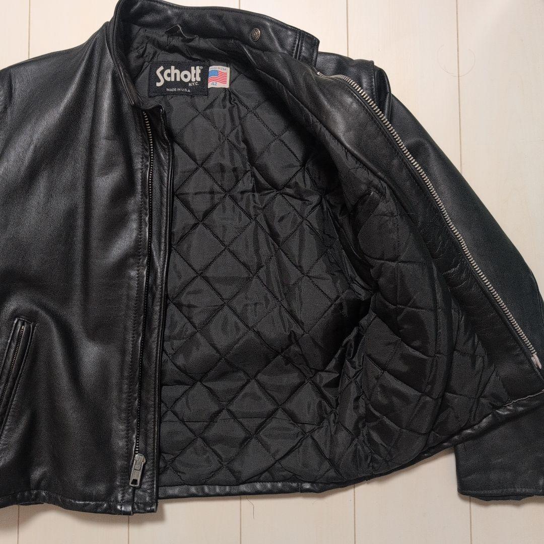 Schott XL 42 シングルライダース　ジャケット　ショット