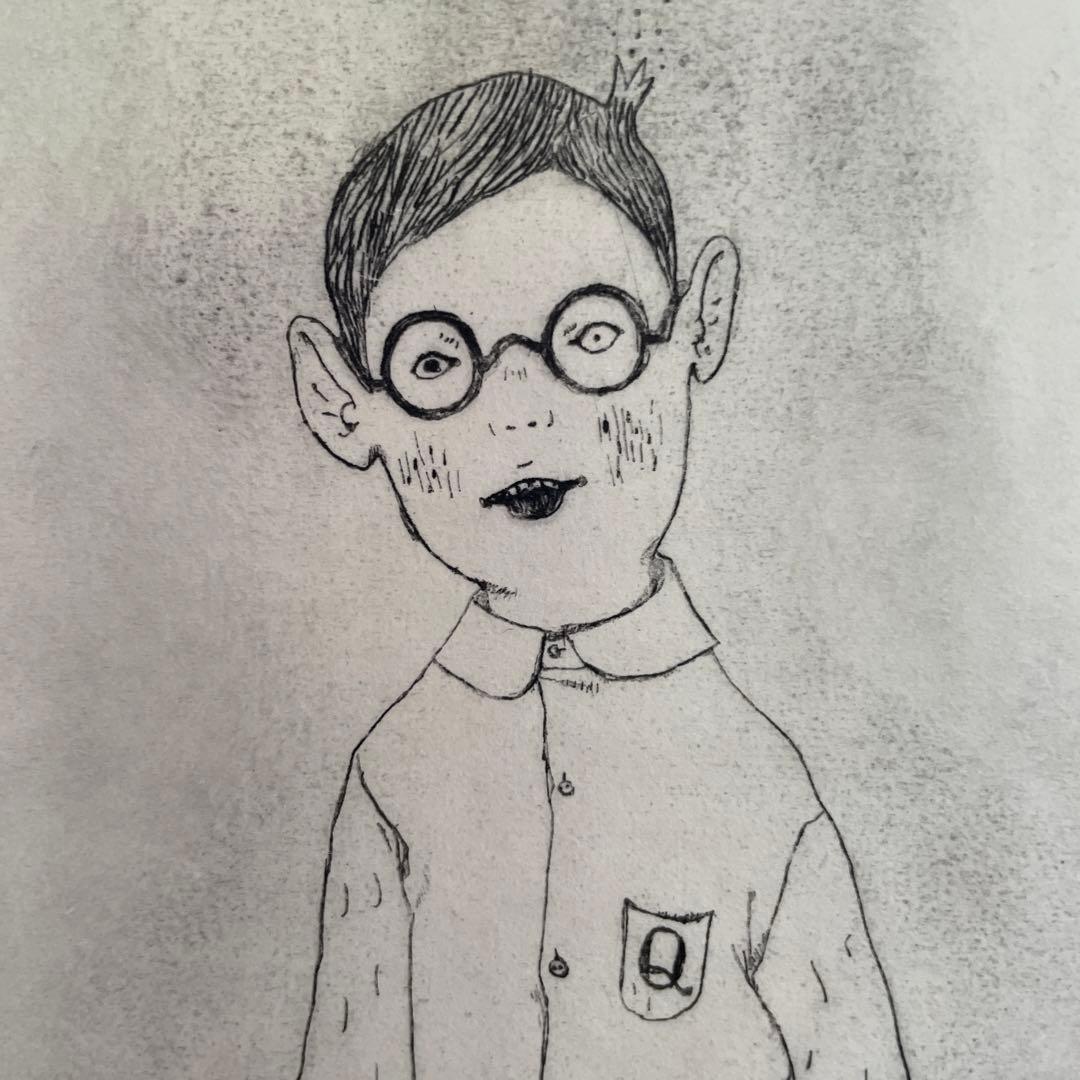 樋口佳絵　紙版画「Q」　検/草間彌生　奈良美智　村上隆