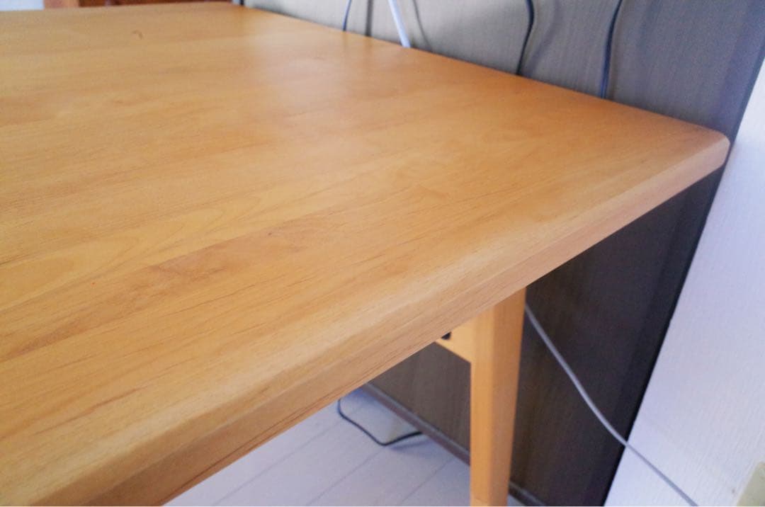 無垢天然木/北欧モダン/ダイニングテーブル130cm/ナチュラル/ヴィンテージ