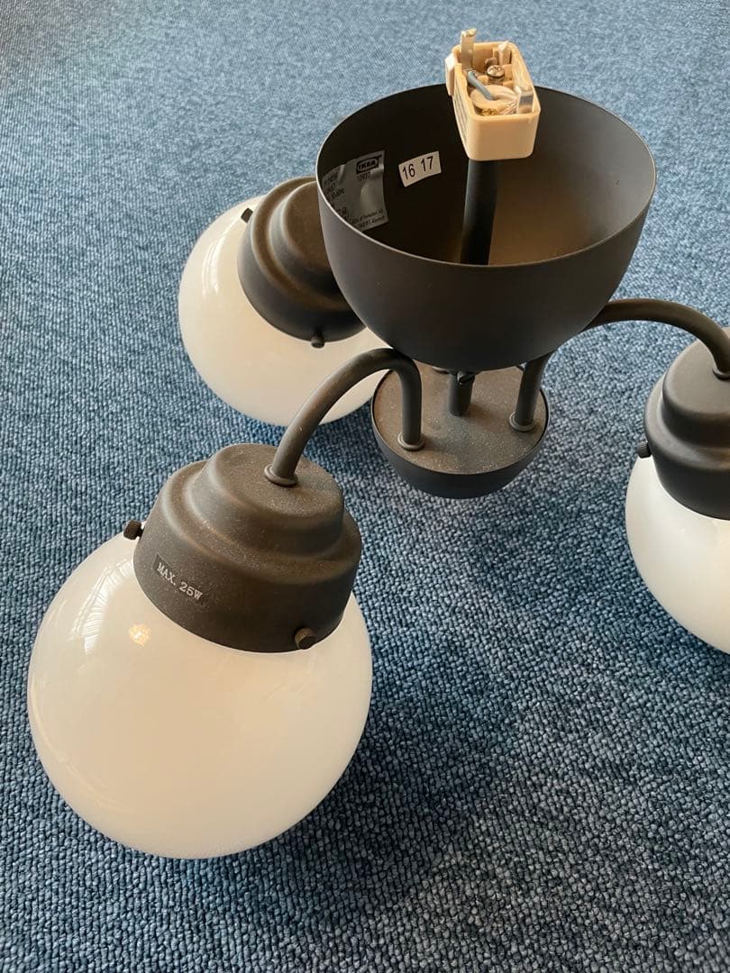 IKEA HISSHULT シーリングライト 3灯