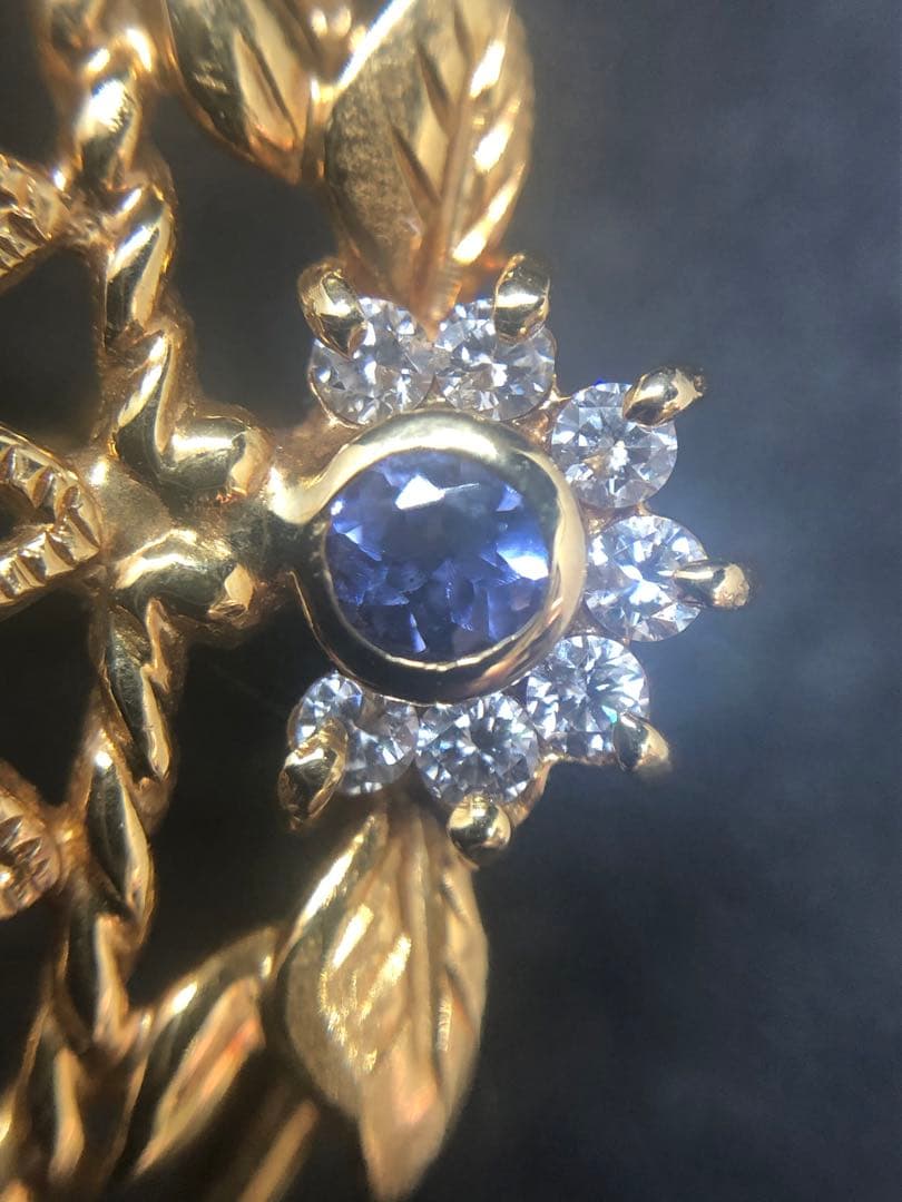 梶光夫 K18 pt900 ダイヤモンド ペンダント トップ ブローチ