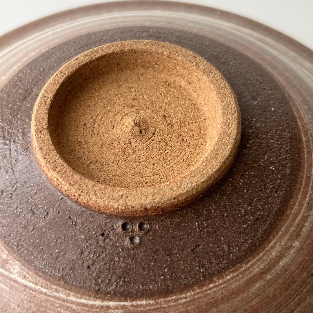 唐津焼　中里太郎右衛門窯　絵唐津額皿　「沢瀉、鷺」