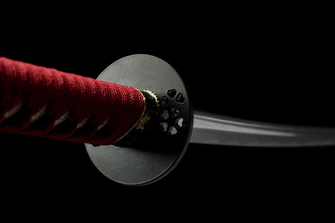 5241-武具 刀装具 日本刀　模造刀 居合刀 武士道 武蔵 鑑賞用 手鍛造打