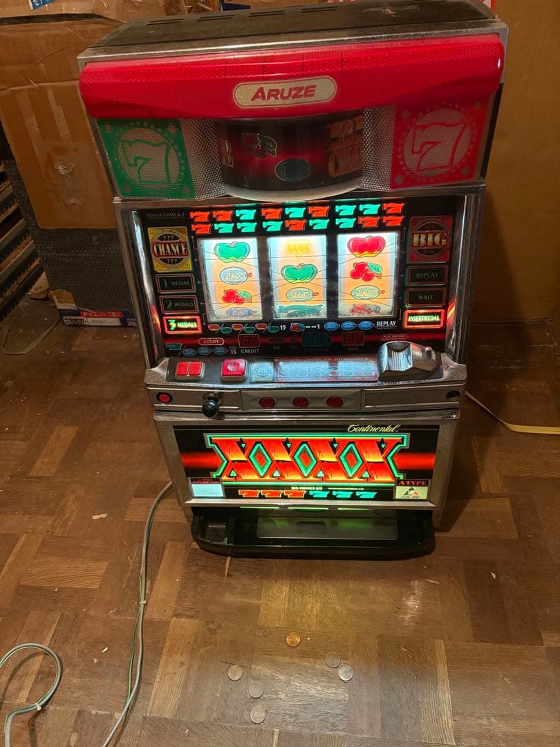 【通電確認済み】パチスロ実機 コンチネンタル4XZ 昭和レトロ