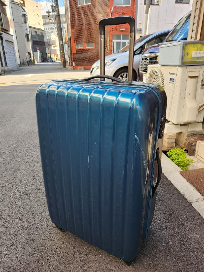 サムソナイト　スーツケース　キャリーケース　大きめ　ブルーグリーン　予備キー付