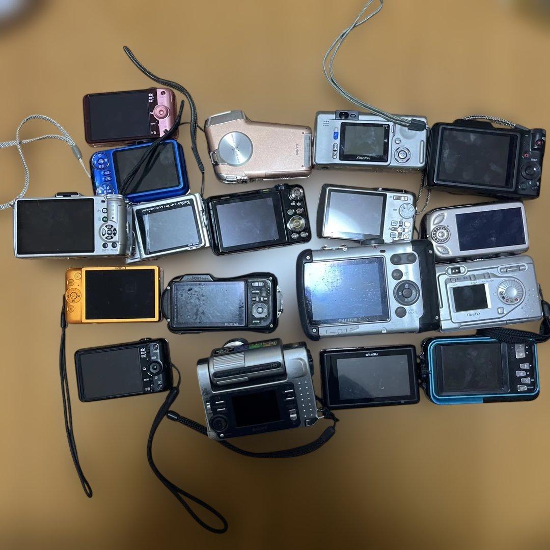 SONY PENTAX など　デジカメ18個まとめ売り ジャンク品