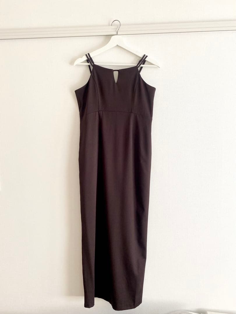 レースカーディガン風パーティードレス