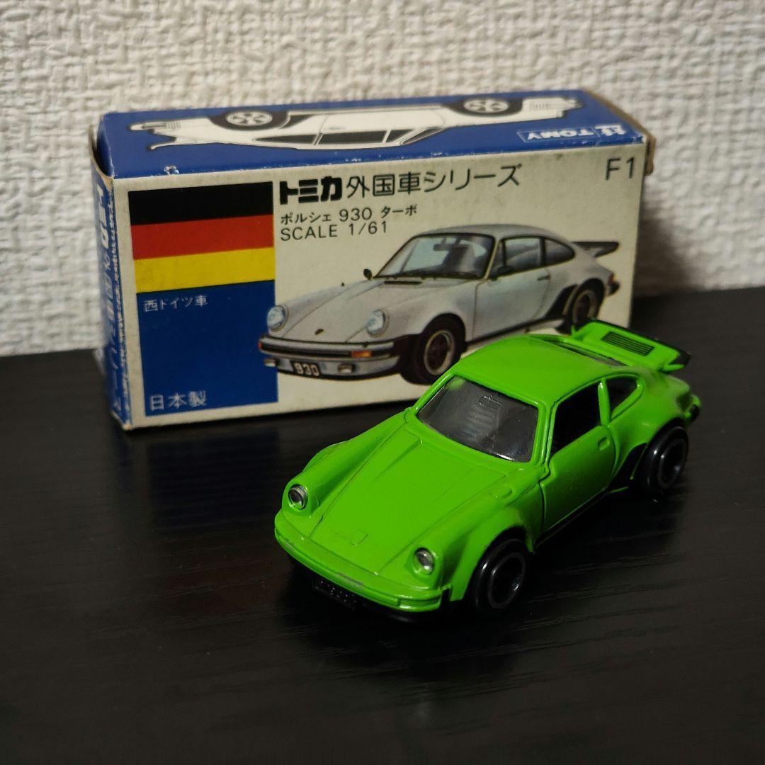 TOMICA　トミカ　ポルシェ　ターボ930ターボ　緑色　箱付き