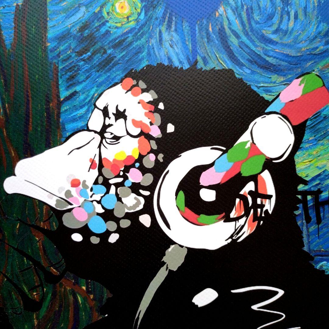 death nyc 世界限定100枚　バンクシー　ゴッホ　星月夜