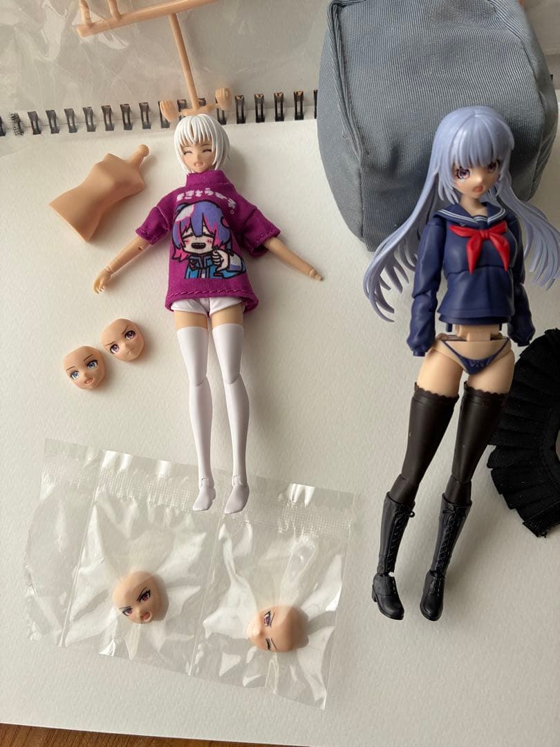 布スカート付き　コトブキヤ限定薬師寺久遠ベースの寄せ集めジャンク　創彩少女庭園