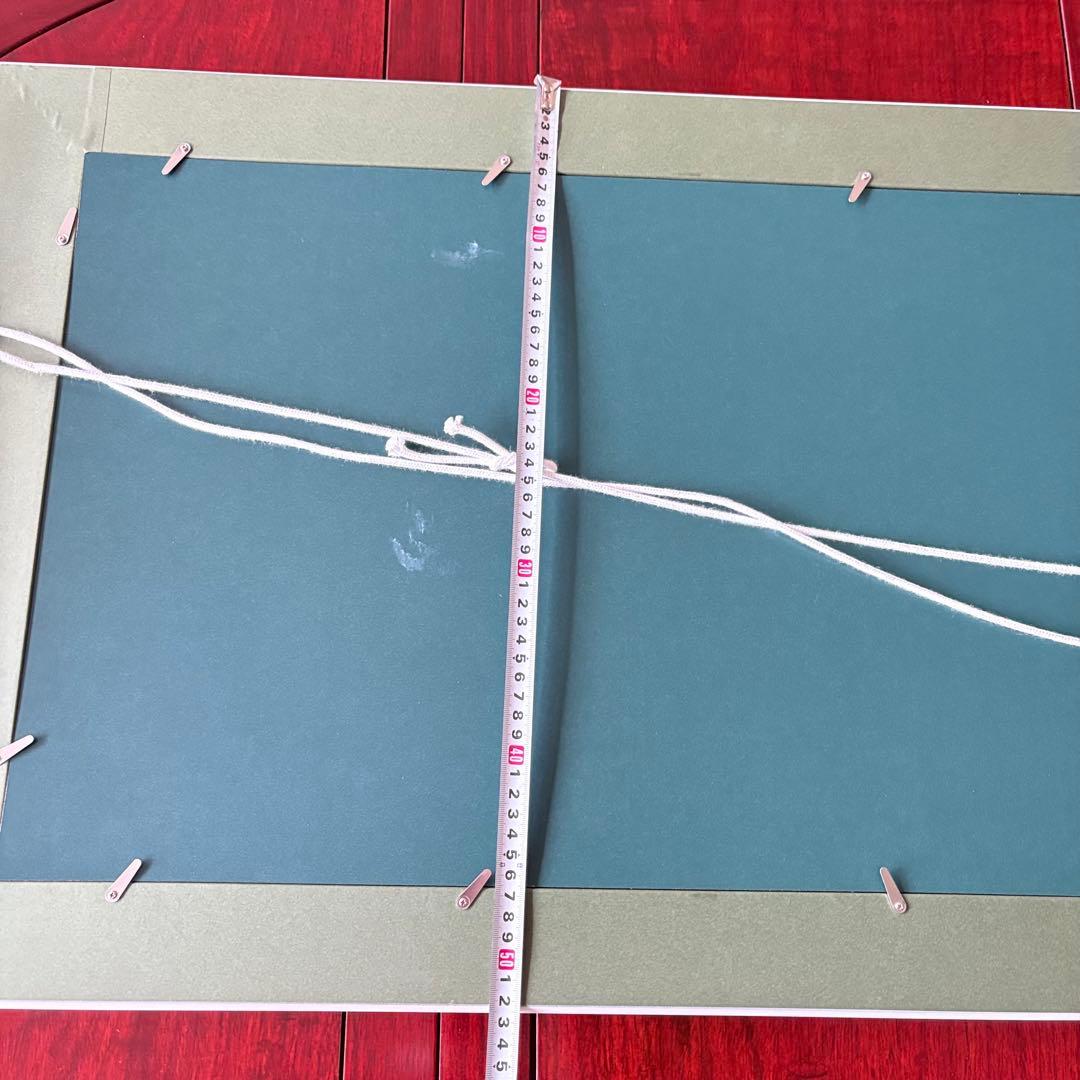 宮崎一美「秋の白樺」油彩 額装 油絵