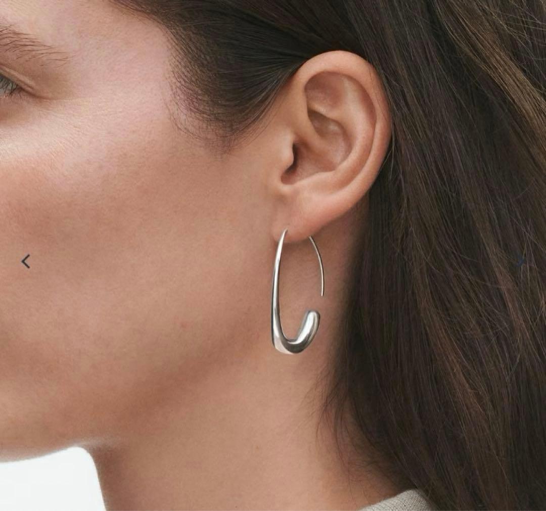 ジョージゼンセン　シルバーフープピアス