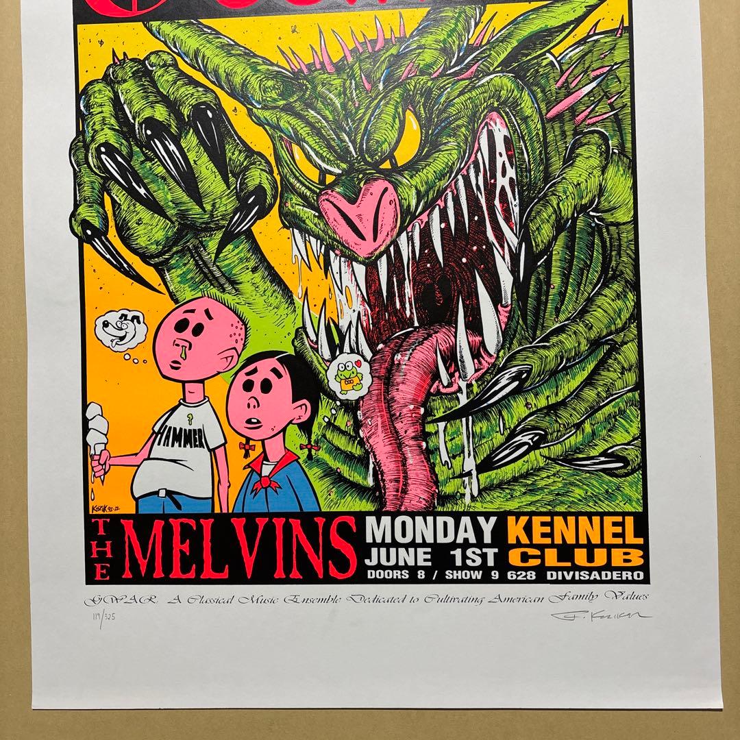 KOZIK GWAR MELVINS シルクスクリーンポスター