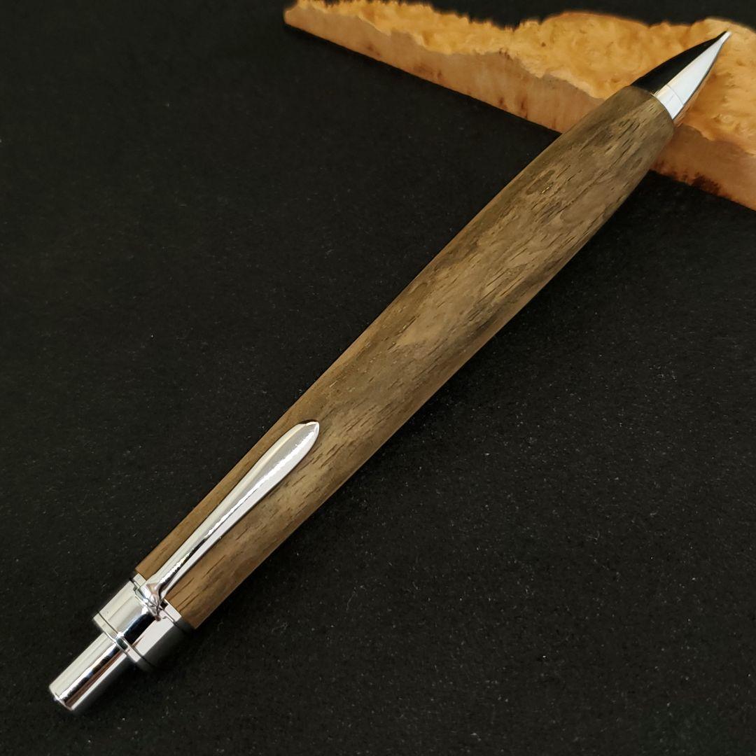 No.25ハンドメイド木軸シャーペン黒柿