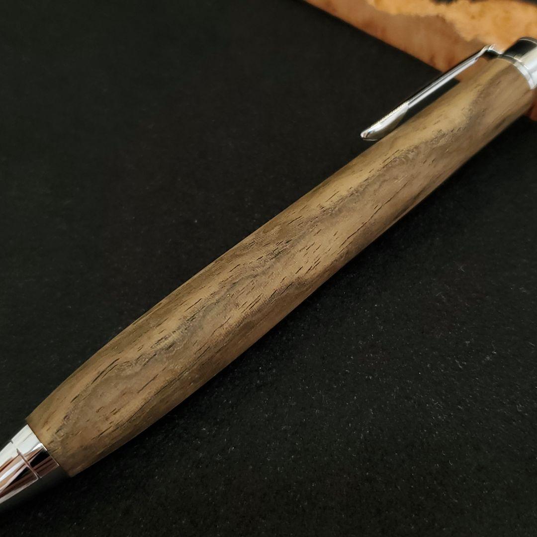 No.25ハンドメイド木軸シャーペン黒柿