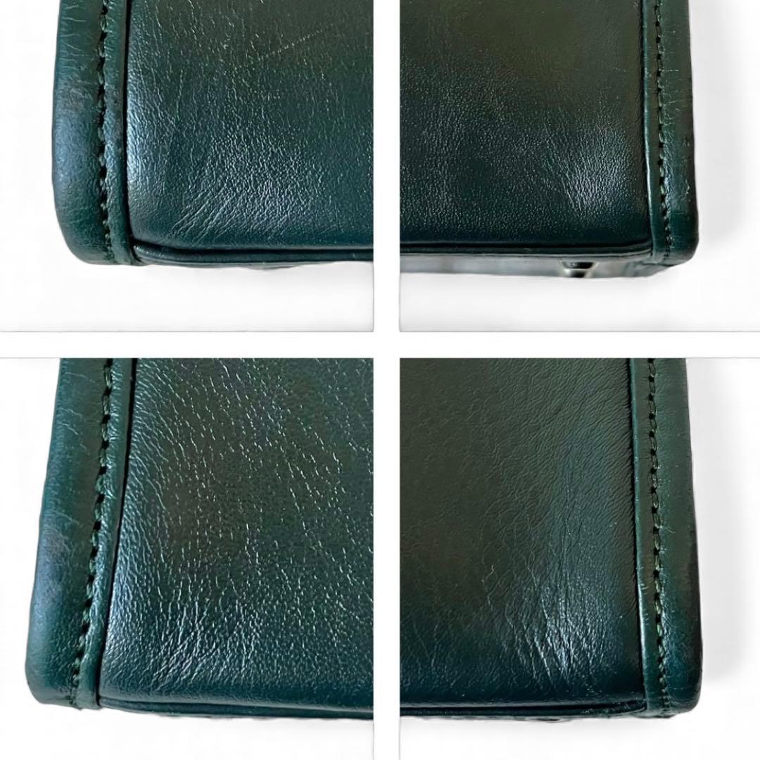 2way ビジネスレザーファクトリー ビジネスバッグ グリーン ショルダーバッグ