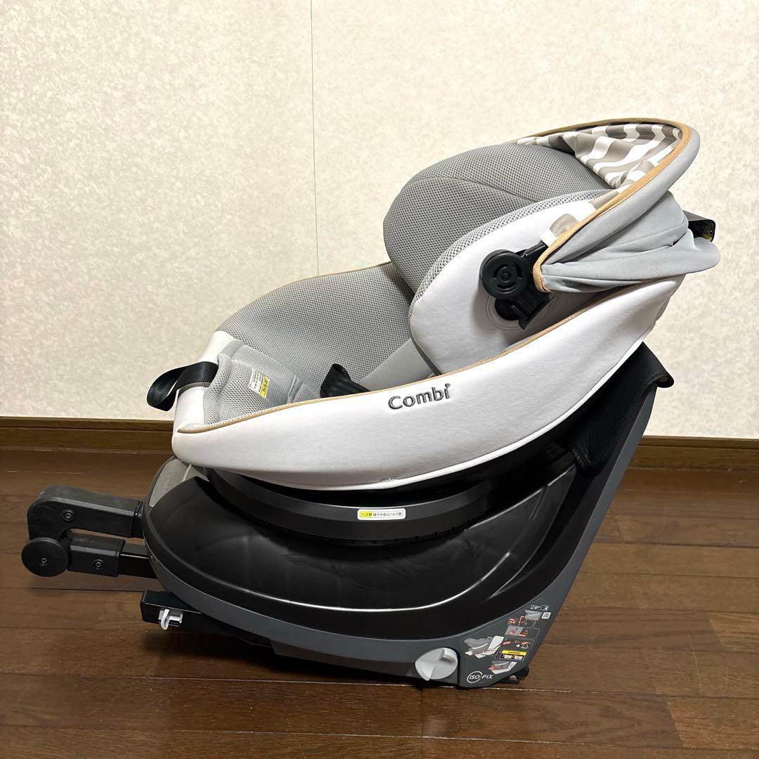 【美品】Combi クルムーヴスマート ISOFIX JL-540 グレー