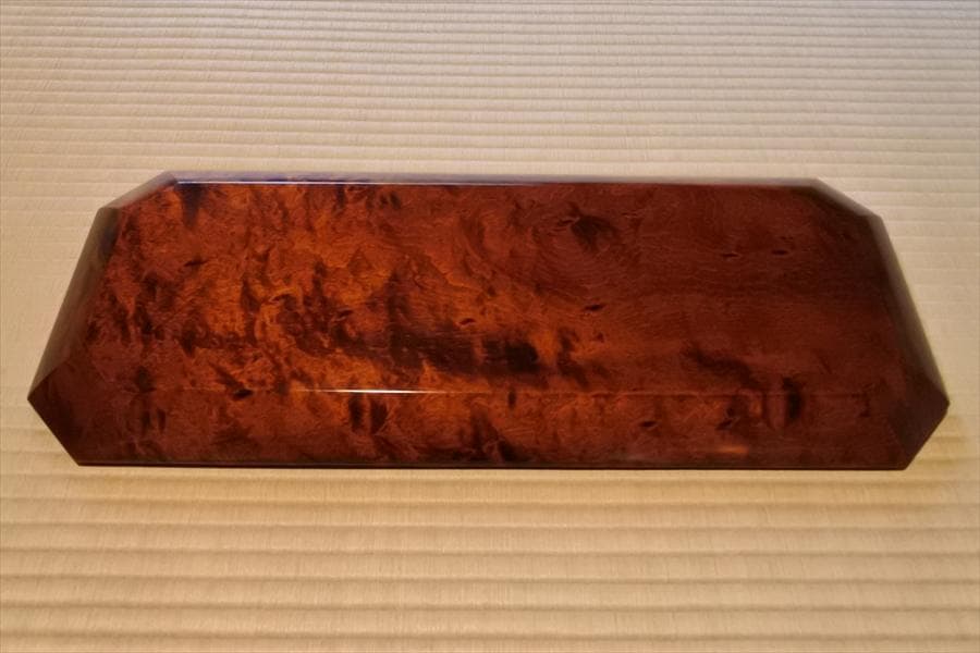 黒田乾吉作　木製塗盆　長形　黒田辰秋 長男