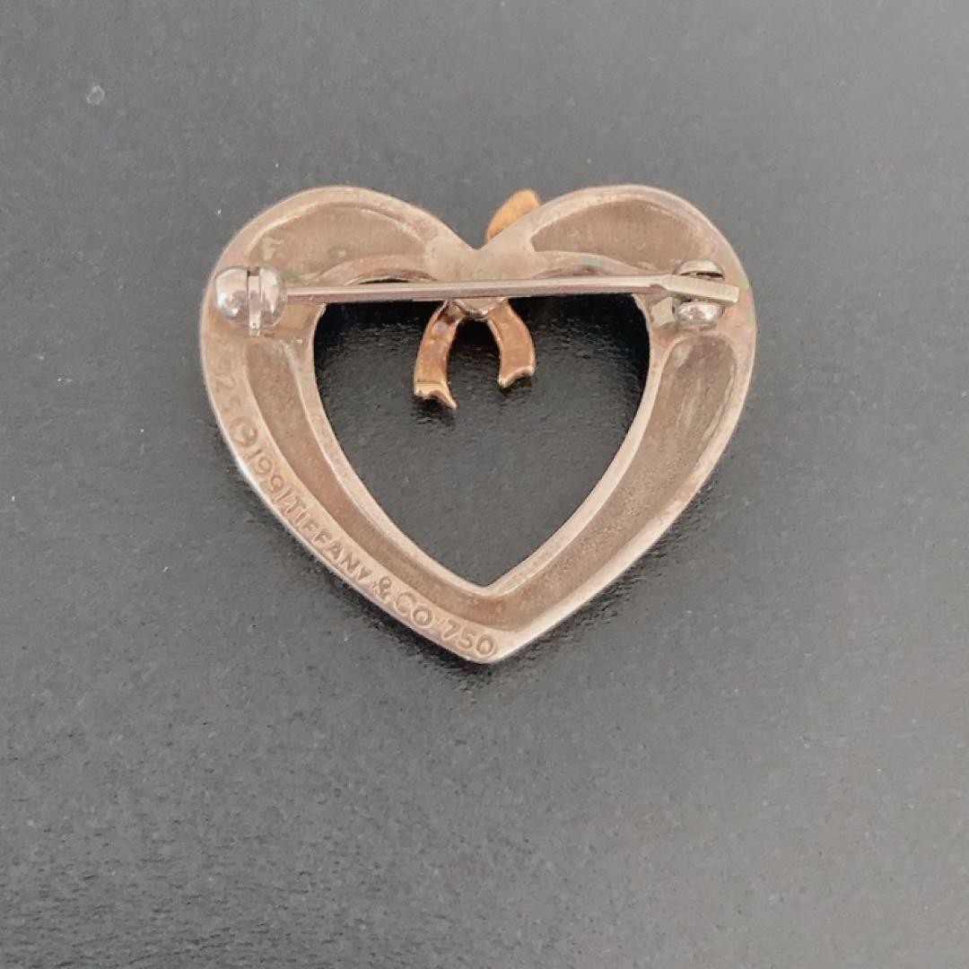 ティファニー　ブローチ　ハート　リボン　コンボ