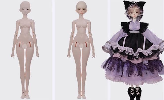 AX993 BJD 1/4 ドール本体 Julia 球体関節人形 ハンドメイド