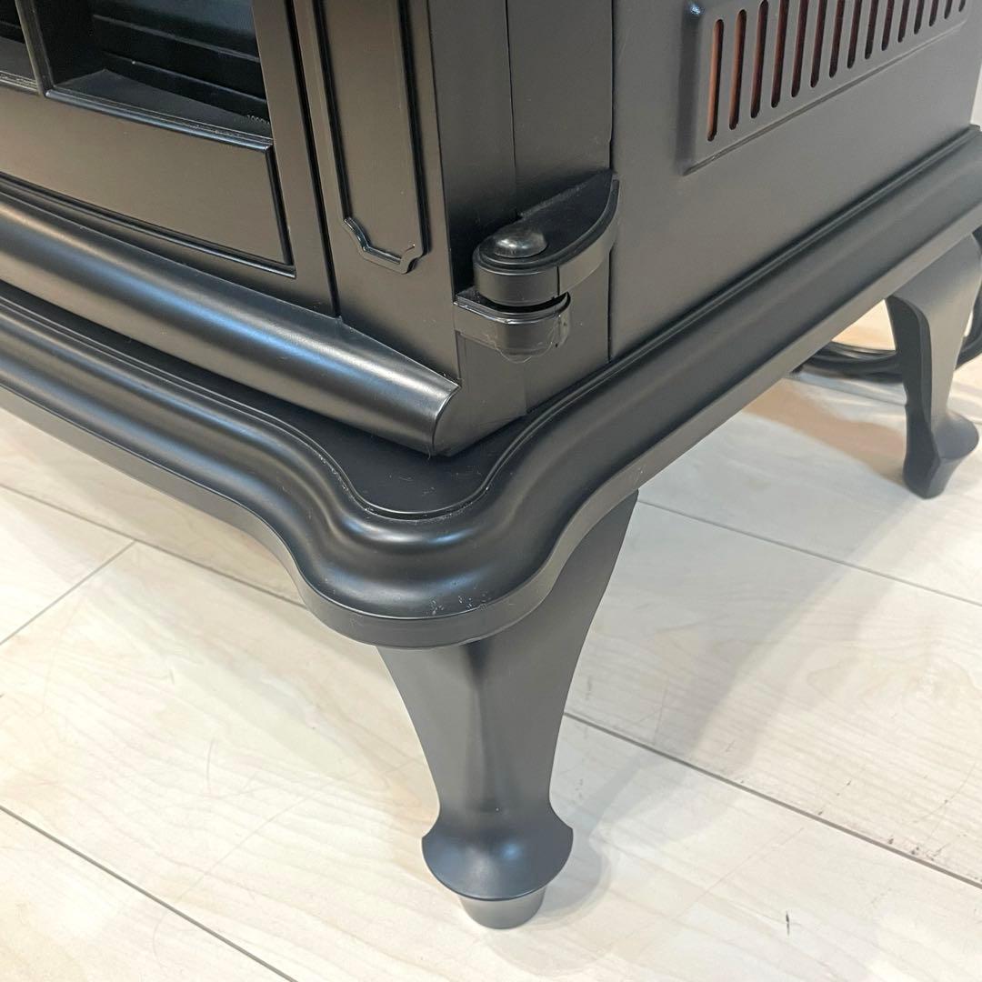 【美品】ニトリ 暖炉型ファンヒーター ワイド IQ BK 1000W 2019年