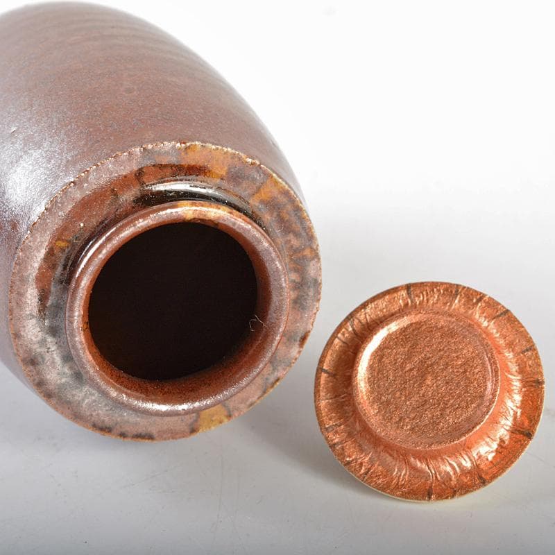 茶道具　平安　笹田有祥作　鎗之鞘　茶入　仕覆付　共箱　V　R6065