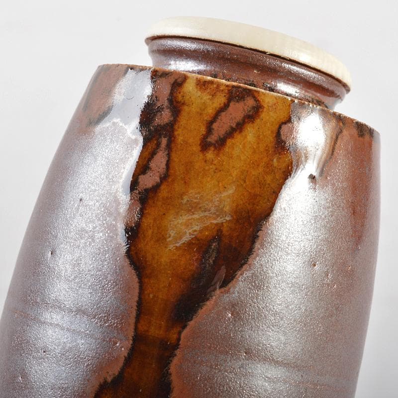 茶道具　平安　笹田有祥作　鎗之鞘　茶入　仕覆付　共箱　V　R6065