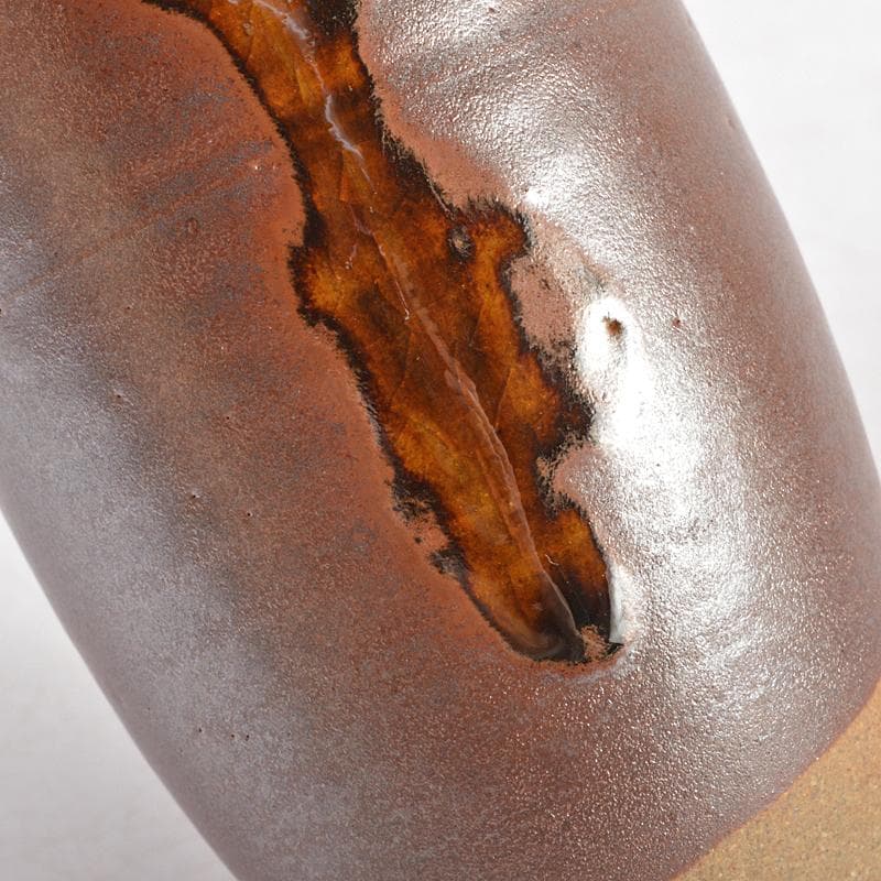 茶道具　平安　笹田有祥作　鎗之鞘　茶入　仕覆付　共箱　V　R6065