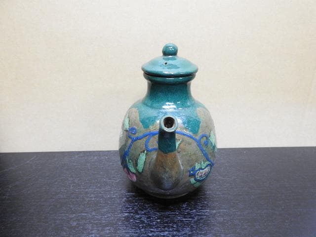 万古焼　水注　保存箱有　MA415