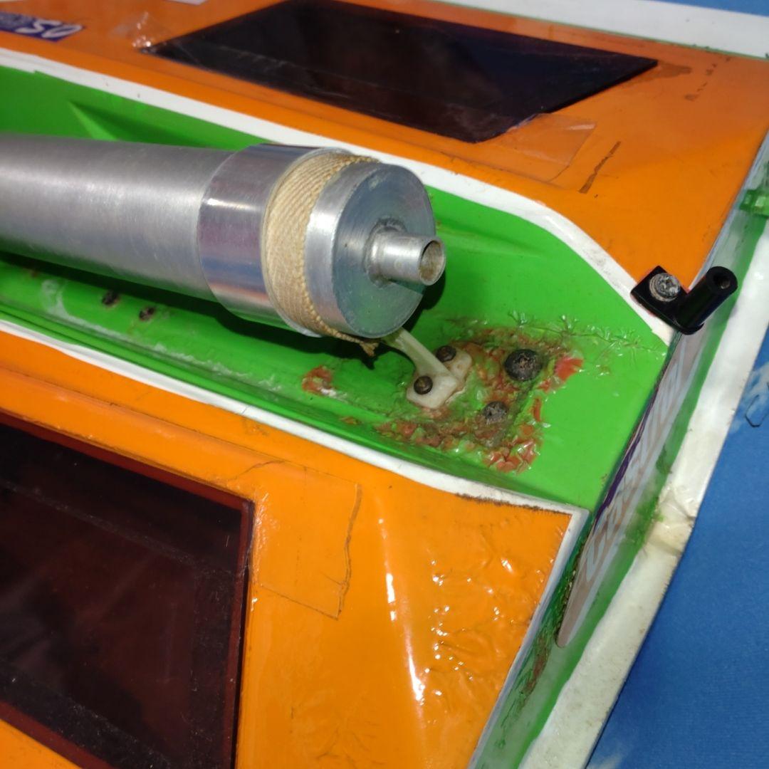 ♥ 30年以前ＡＢＣホビーレーシングＲＣボート ドルフィン46 Ｖ型艇 中古品