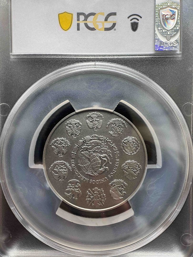 2018年 メキシコ リベルタード銀貨 2オンス アンティークSP70 PCGS