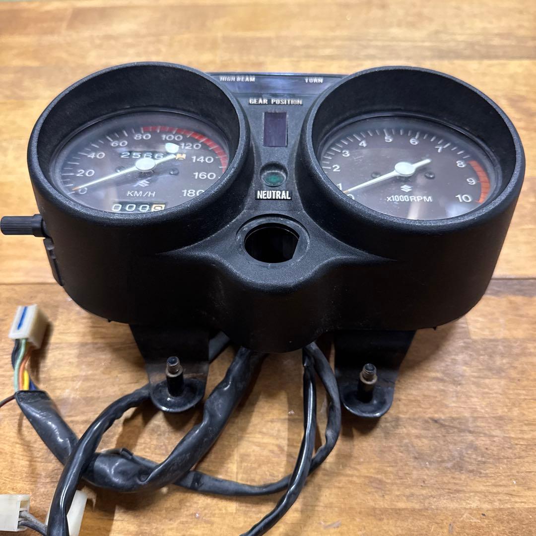 【超希少当時物】　国内　スズキ純正　GT380B7 実働メーター　後期型