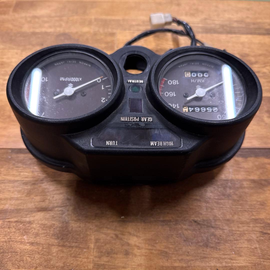 【超希少当時物】　国内　スズキ純正　GT380B7 実働メーター　後期型