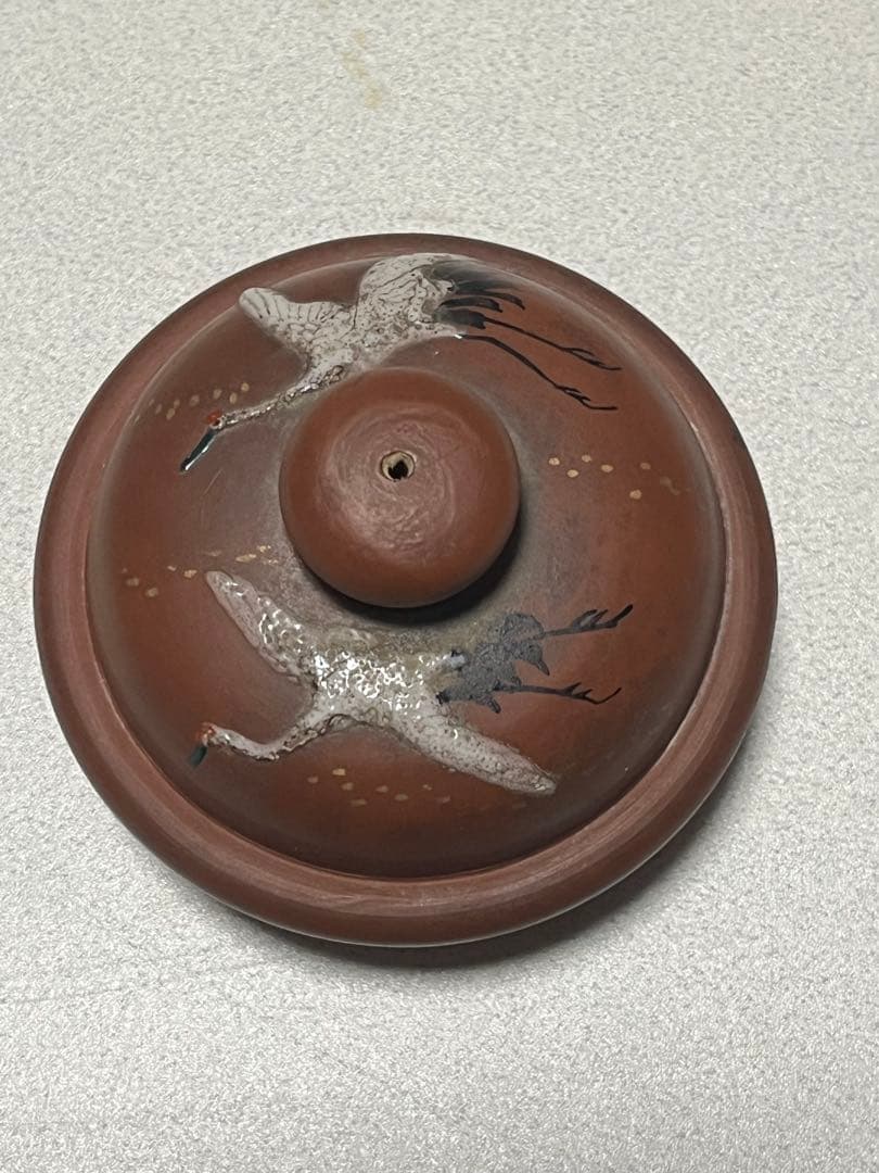 急須　ポット　茶器　常滑焼　雪香　朱泥