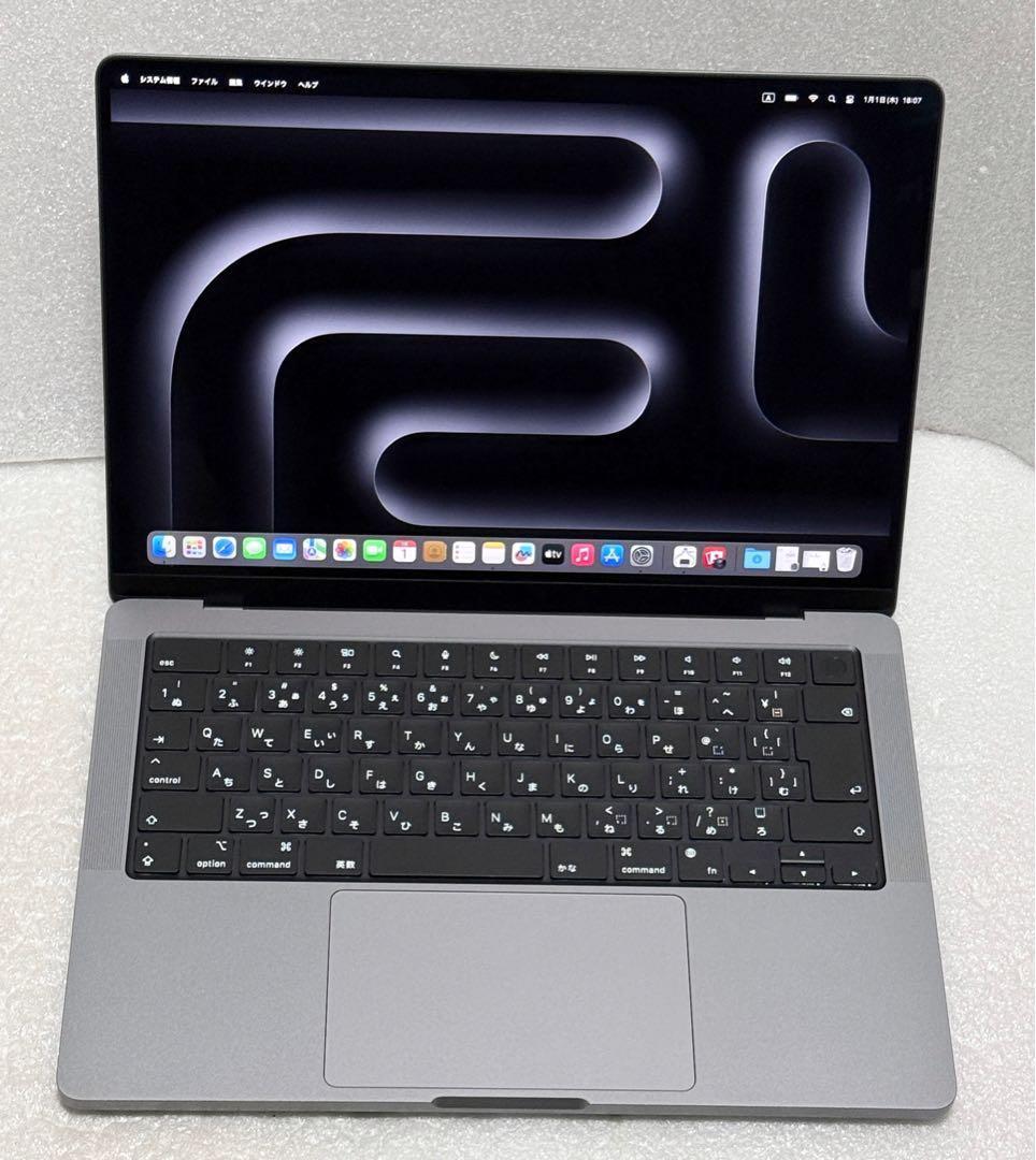 バッテリー100%　MacBook Pro 14 M2Pro 16GB 1TB