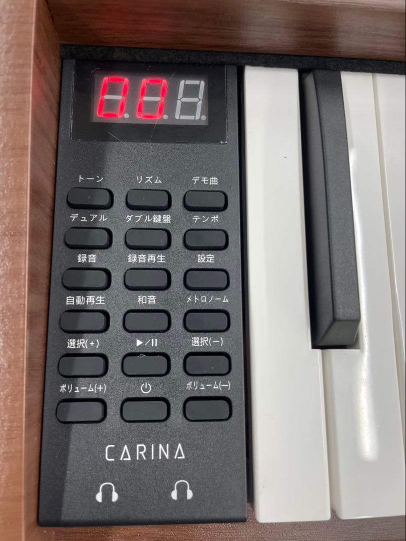 スタンド付き　電子ピアノ88鍵盤　木目調ボディ　マホガニー