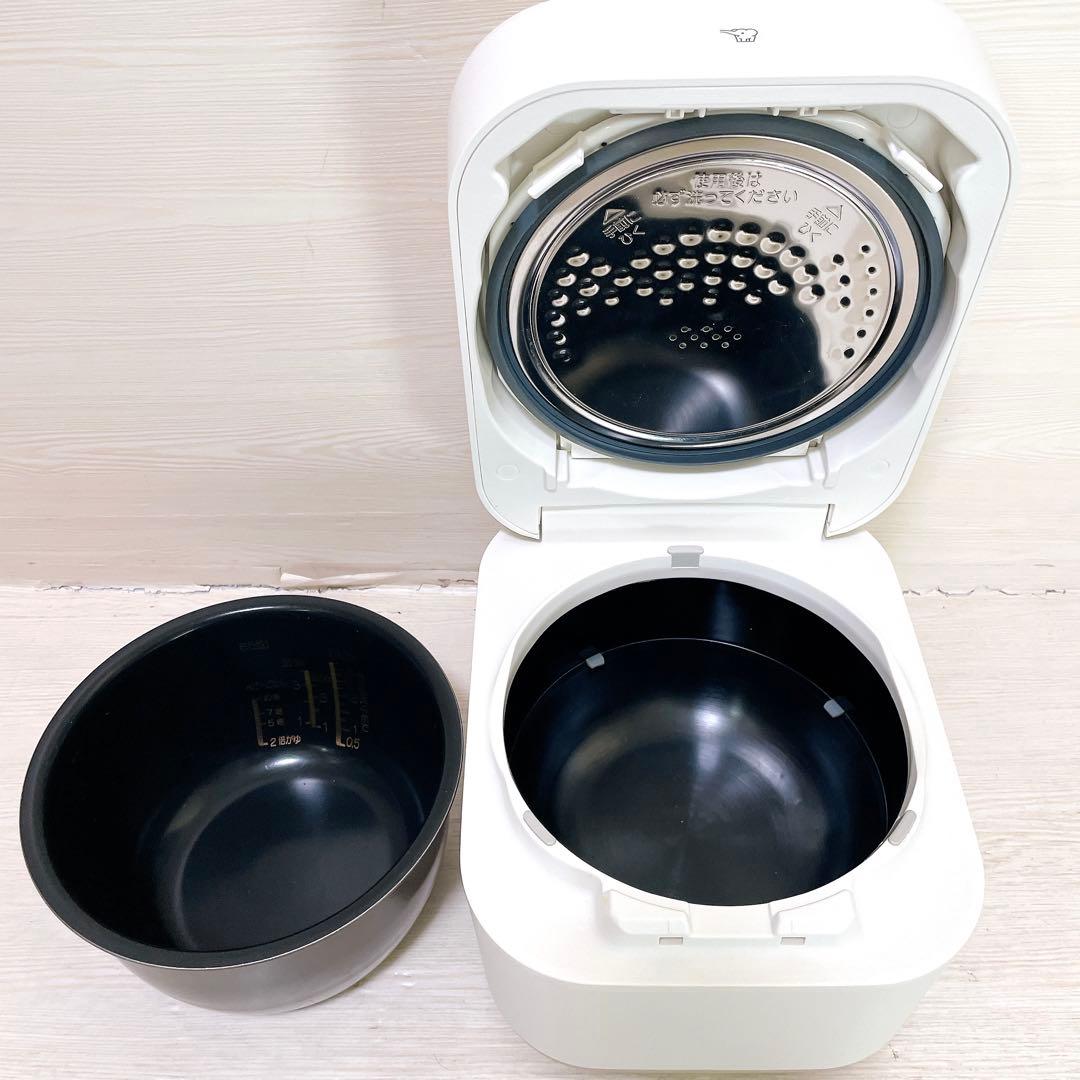 美品 STAN 象印 炊飯器 NW-SA10 ホワイト5.5号炊き 2022年製