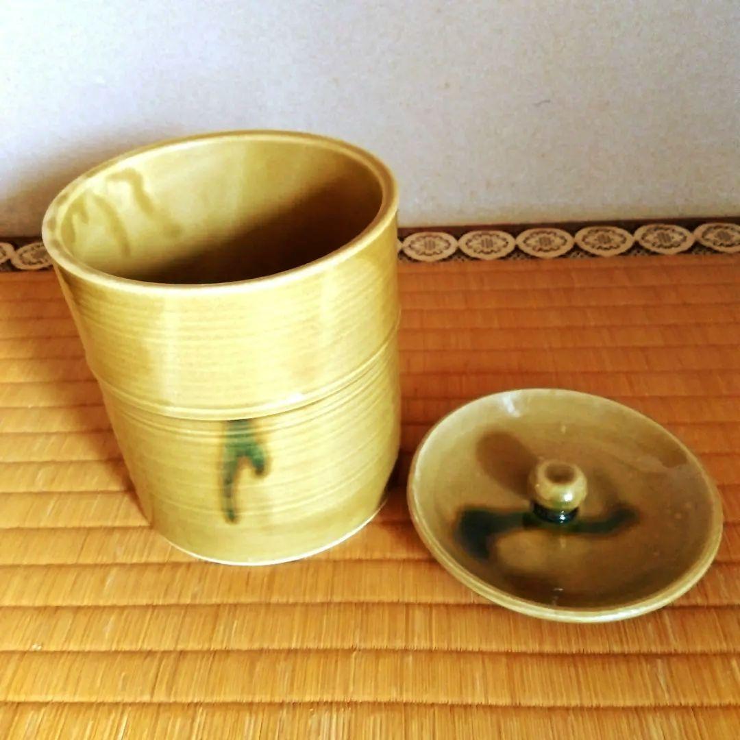 新品未使用 黄瀬戸 水指 紙箱付き たち吉 茶道 お茶会