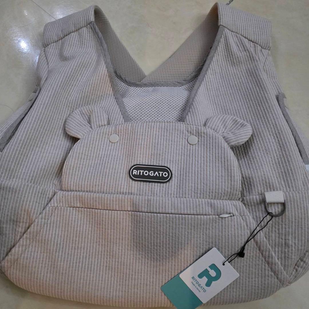 ritogato 抱っこ紐バック フロント リュック ベージュ ver4