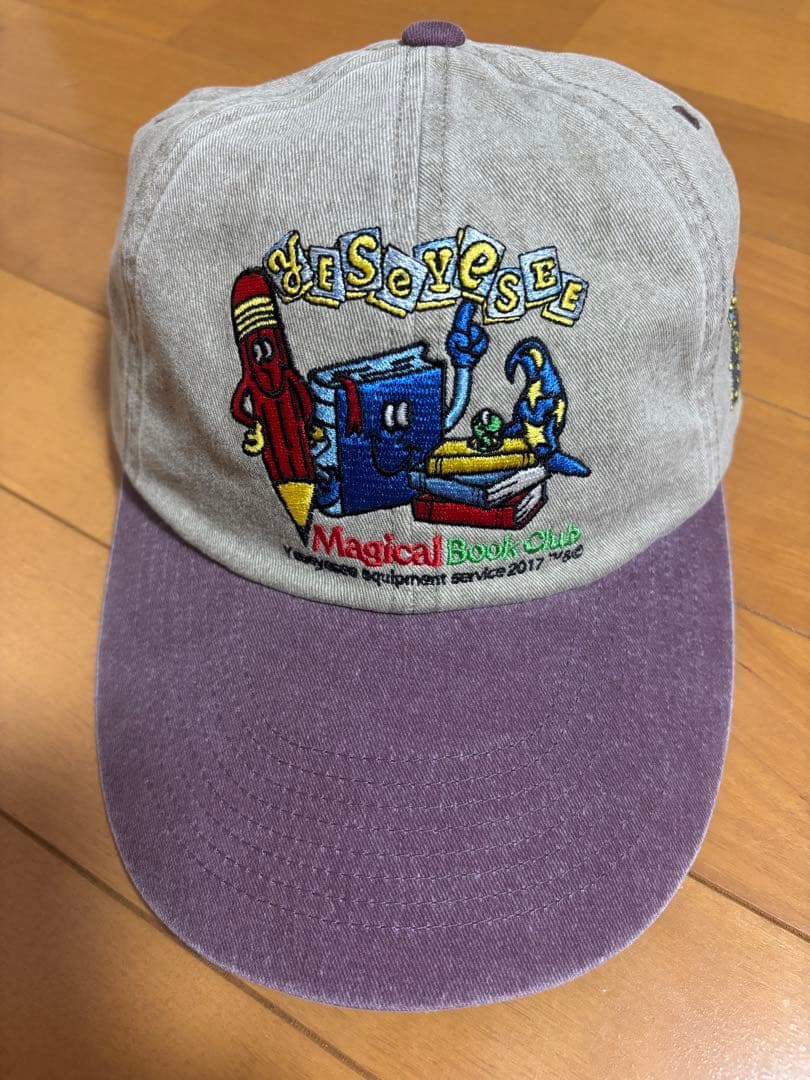 BTSテテ着用キャップ YESEYESEE キャラクター刺繍キャップ