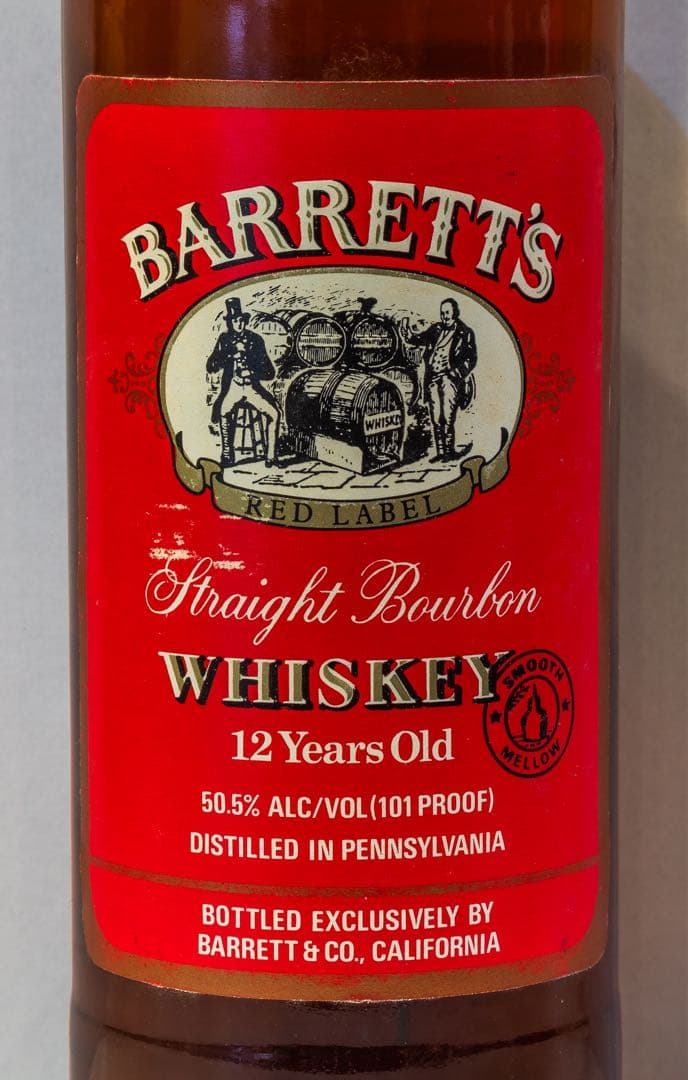 バレッツ　12年　バーボンウイスキー