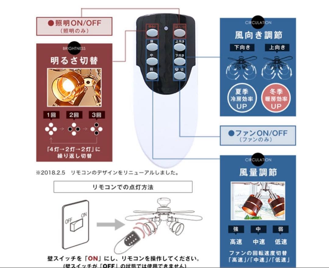 クリスマス前値下げ‼️【未使用】LOWYA シーリングファン ブラウン